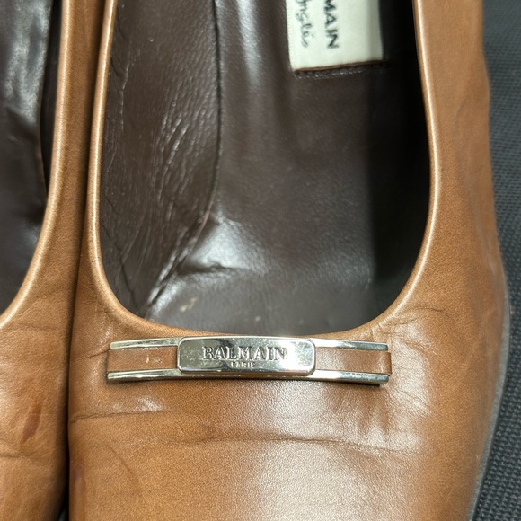 Vintage Pierre Balmain Brown Leather Women's Shoes - Picture 4 of 8